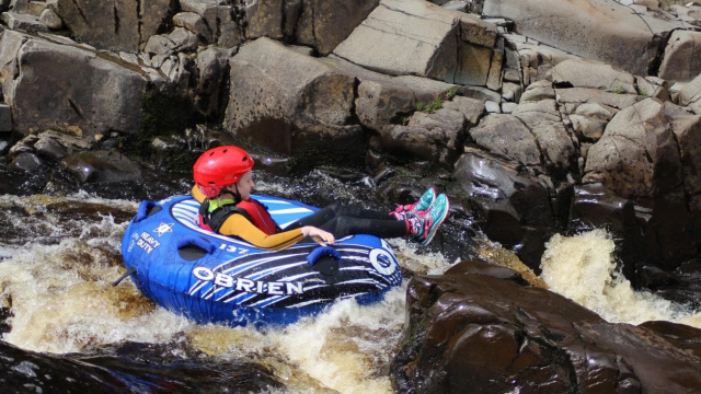 White Water Tubing at High Force Waterfall